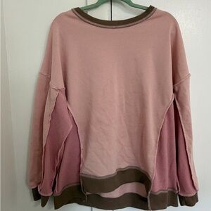 Tik Tok Viral Pink and Brown Women's Top